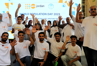 صندوق الأمم المتحدة للسكان يحتفل باليوم العالمي للسكان 2023 في سوق جارا، جبل عمان