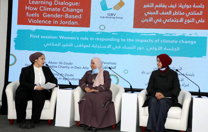 Learning dialogue on Gender-based Violence and Climate Change in Jordan