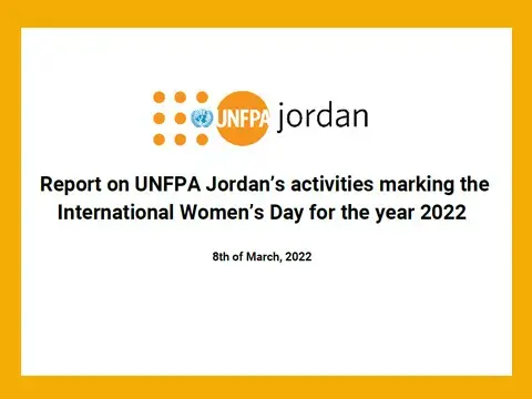 UNFPA Jordan commemorating the efforts of women contributors to climate change in Jordan on the International Women’s Day in 2022