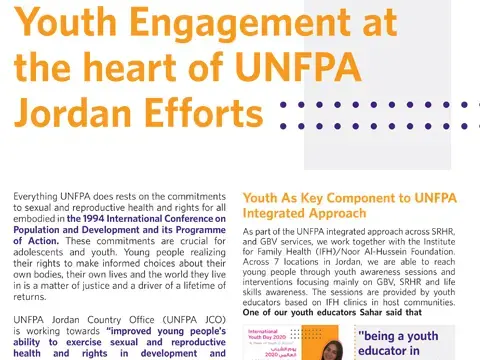 Youth Engagement at the heart of UNFPA Jordan’s Efforts