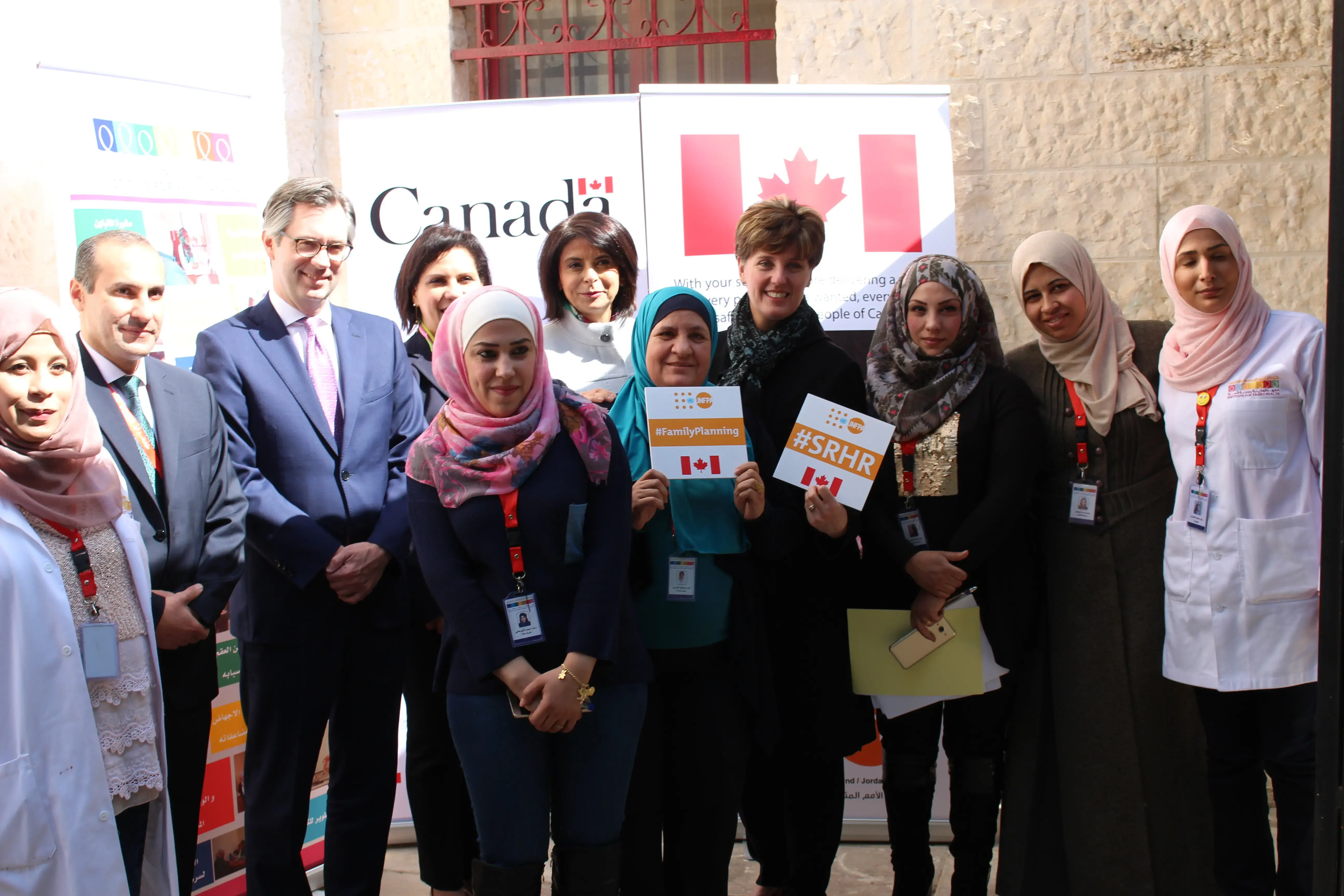 CANADIAN MINISTER OF INTERNATIONAL DEVELOPMENT AND LA FRANCOPHONIE VISITS UNFPA SUPPORTED CLINIC IN JORDAN