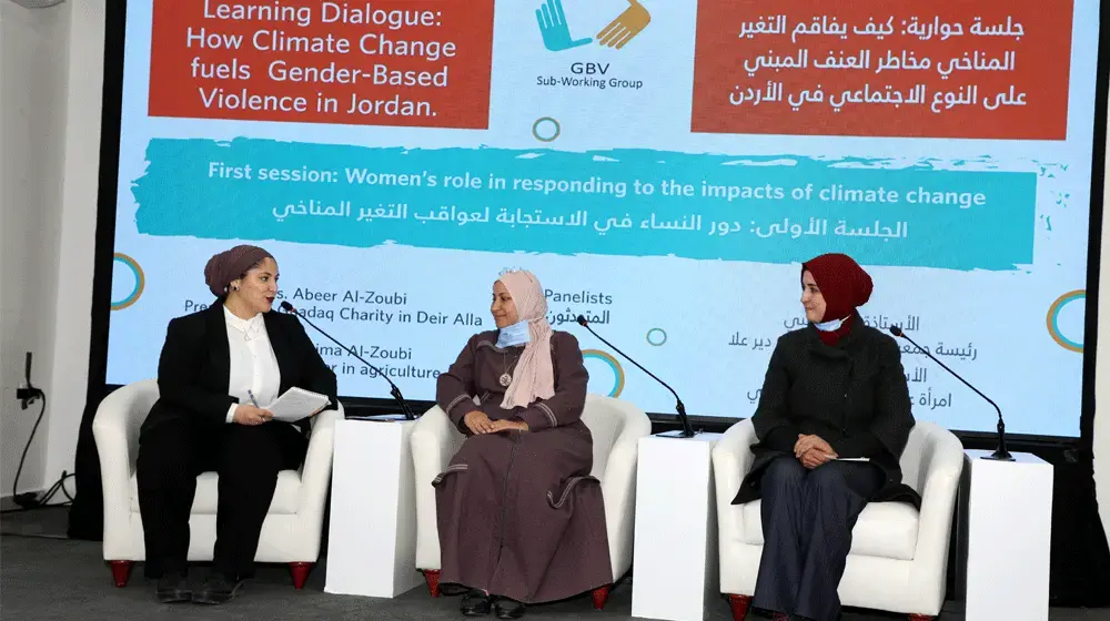 Learning dialogue on Gender-based Violence and Climate Change in Jordan