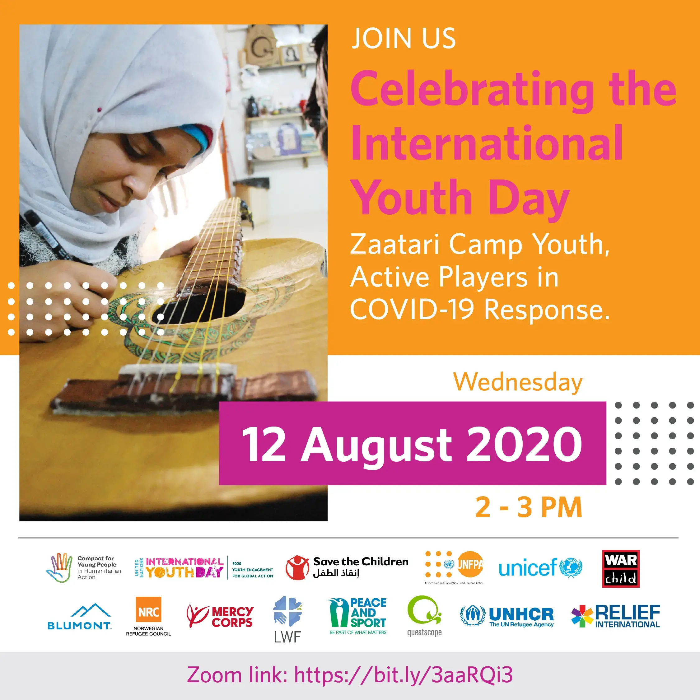 Youth Task Force in Zaatari Camp Celebrates International Youth Day Virtually