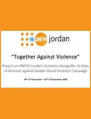 UNFPA Jordan commemorating the 16 Days Campaign in 2020