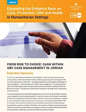 From Risk to Choice: Cash Within GBV Case Management in Jordan